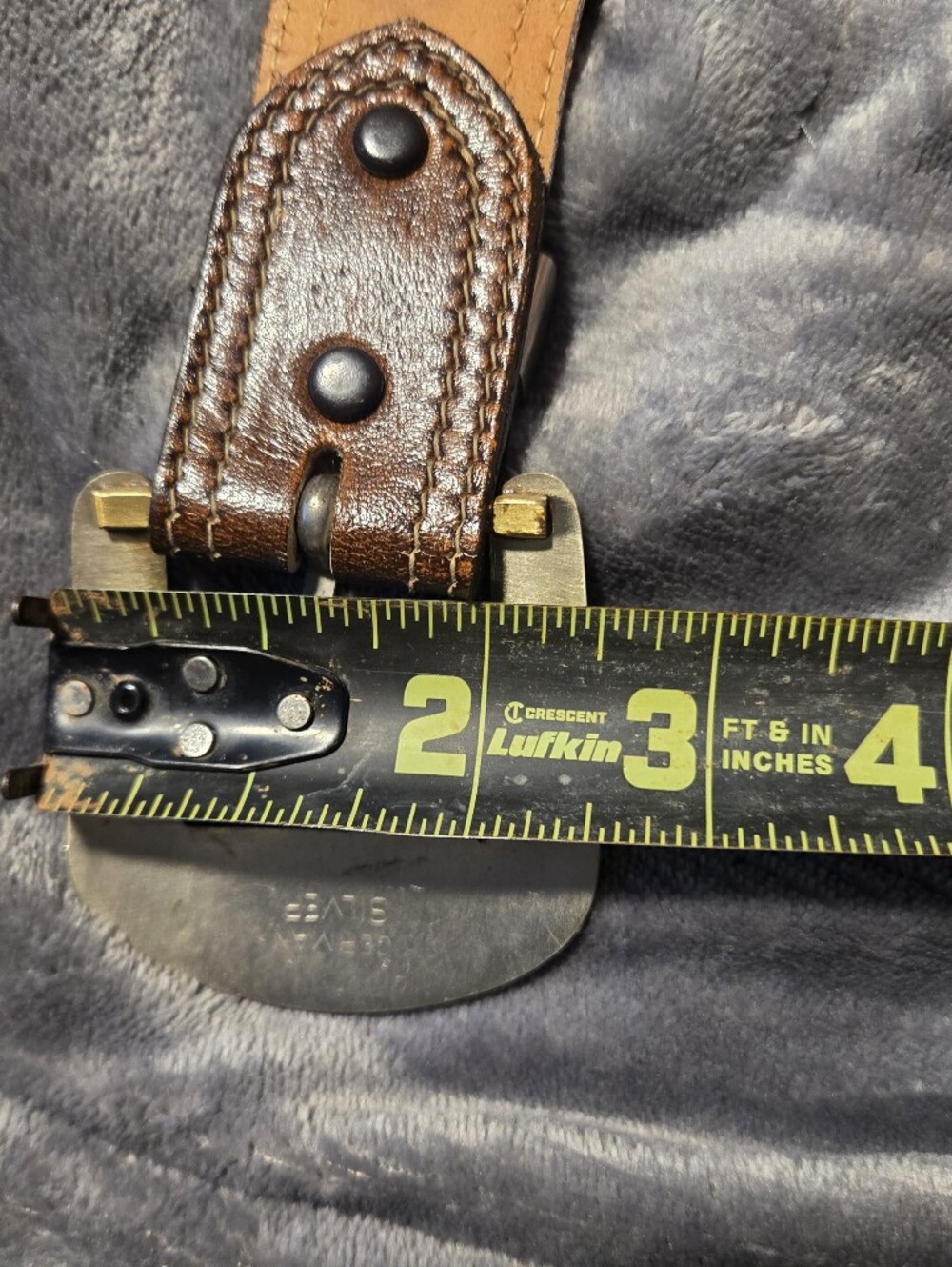 Lyntone-Vintage Cowhide Leather Embossed Lizard Print Western Belt-Size 34 - Picture 6 of 16
